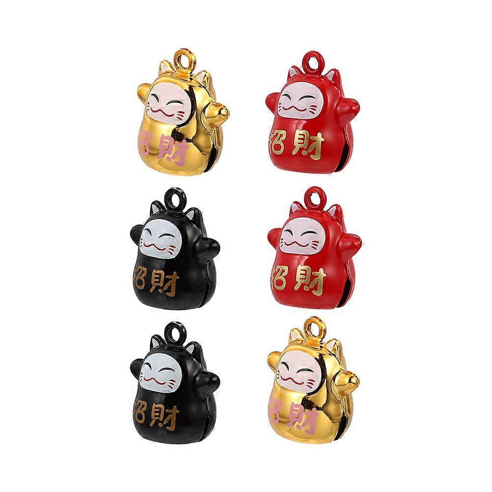 Small Bell Cat Accessories Craft Bells For Cat Backpacks Clothes Key Chains 6Pcs Brass Material
