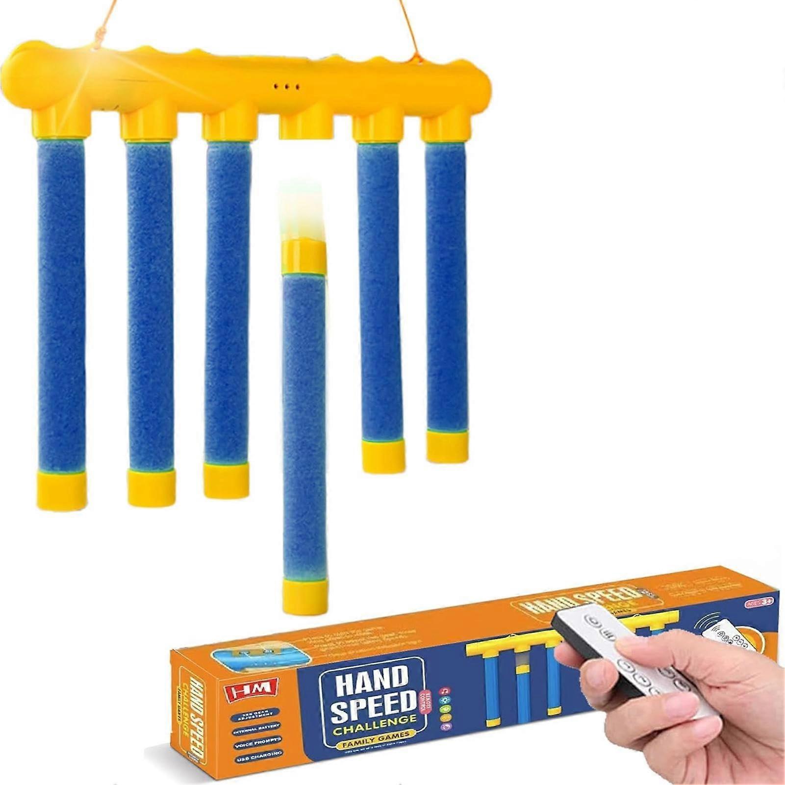 Catching Sticks Game RC Enabled Adjustable Falling Speed Hand Eye Coordination Training Toy for Kids and Adults