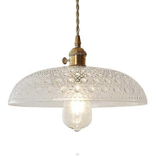 High-Transmittance Glass Pendant Light Shade, Simple Hanging Lamp, Flush Mount Ceiling Fixtures for Balcony and Corridor Decor