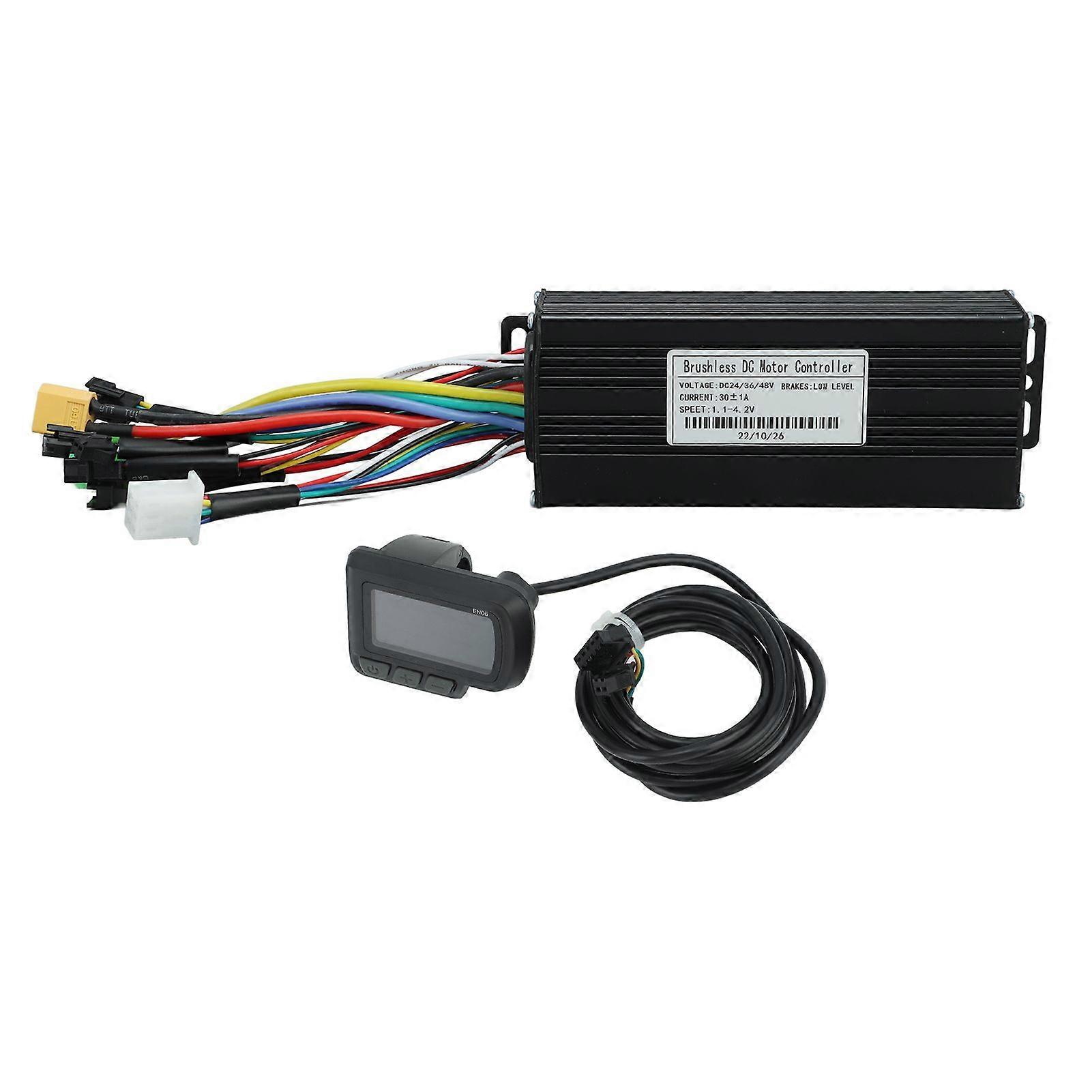 24V 36V 48V 1000W1500W 30A 3 Mode Sine Wave Controller LCD Display Kit for Electric Bike Scooter YMQX)