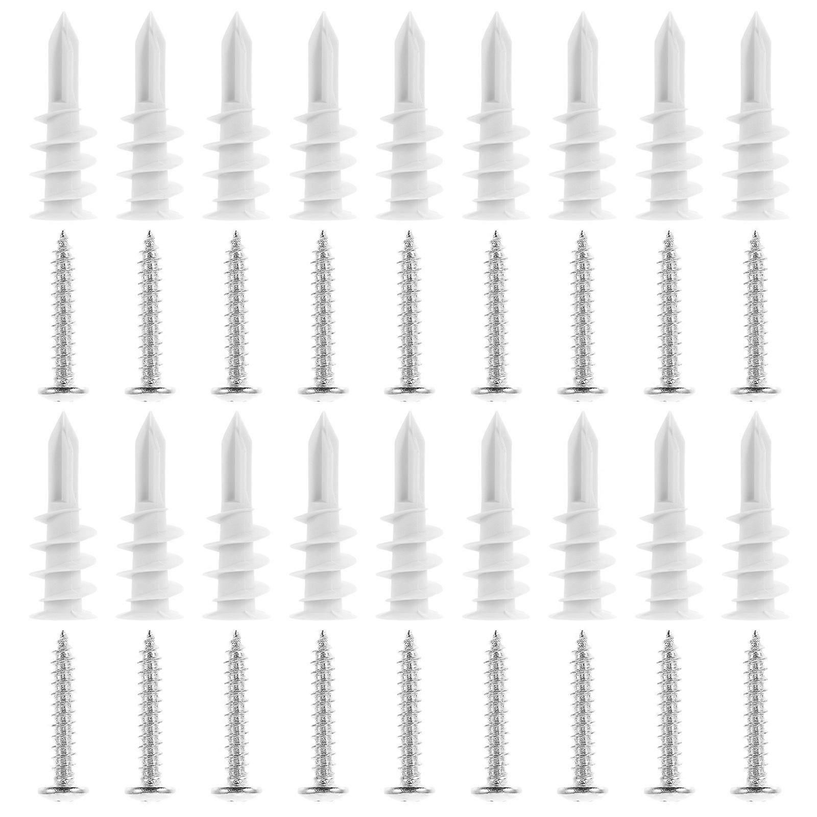 Drywall Screws And Anchors Self Drilling Tapping Construction Firm Supporting Force 50Sets