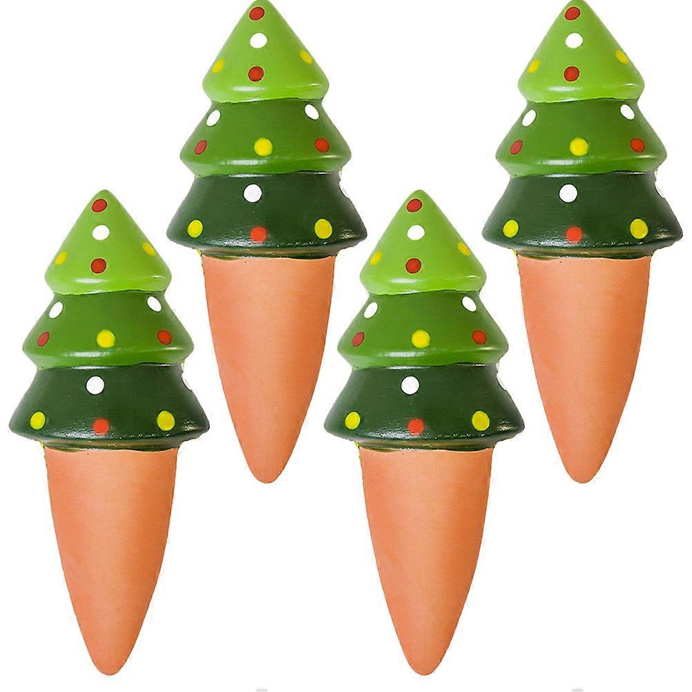 Adorable Watering Spikes Christmas Tree Shape Garden Tool .2X7.2X7.2CM Slow Water Release
