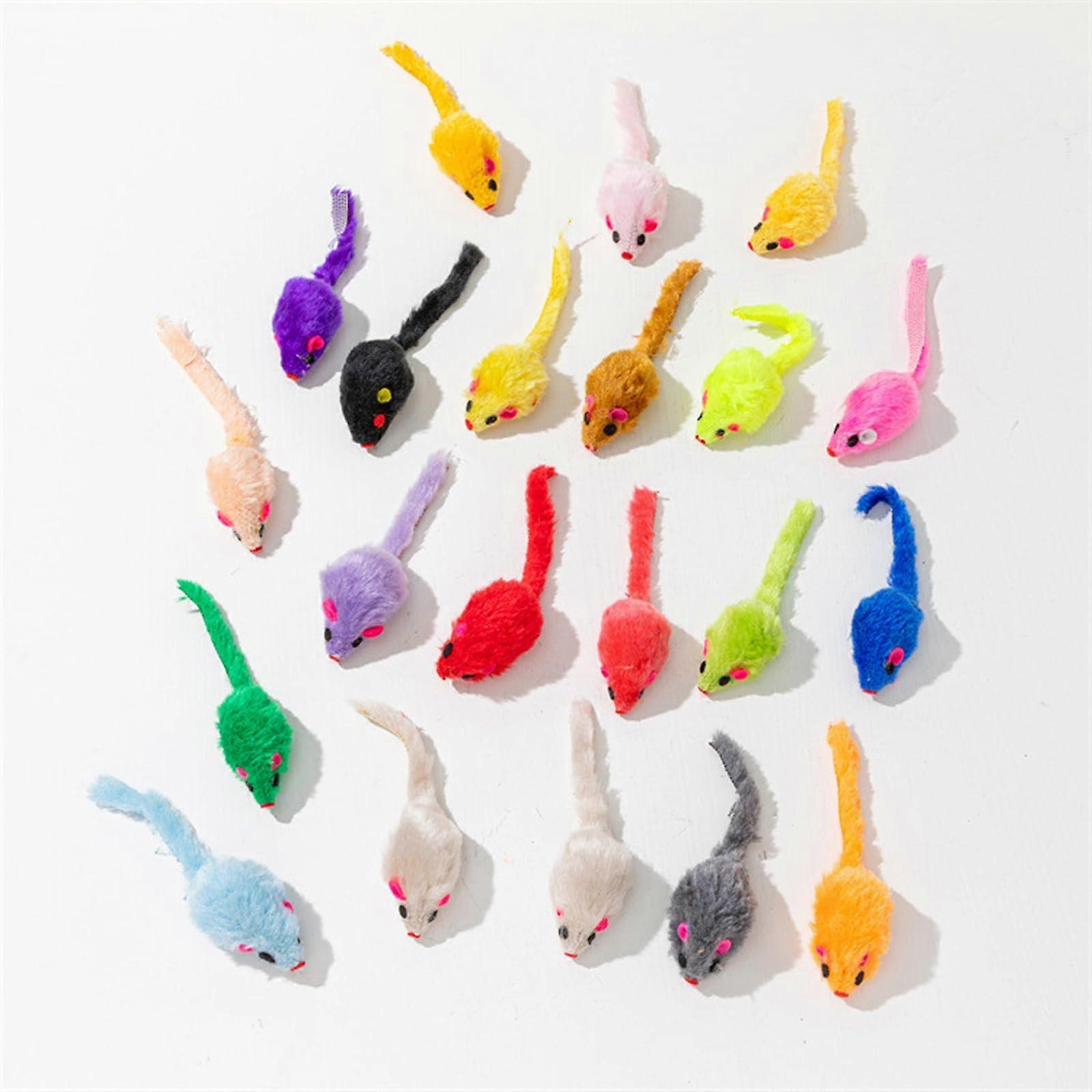 12 Pack Cat Toys Mice Plush with Catnip for Interactive Play, Soft Catnip Plush Toys for Cats and Kittens
