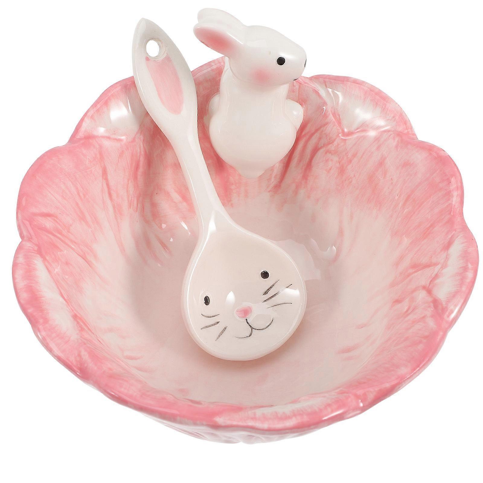 Rabbit Shaped Bowl Bowl For Salad Holding Small And 18.50X18.50X13.00cm 1Set