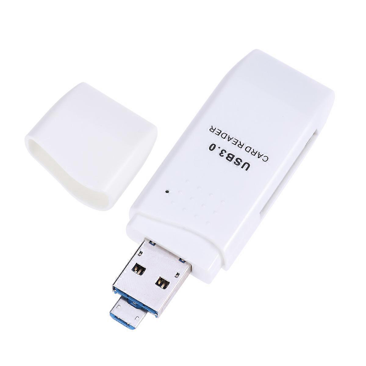 USB OTG מתאם למחשב USB 3.0 רב 2 ב 1 קורא כרטיס זיכרון עם מיקרו חריץ לנסיעות חיצוניות נייד 1 סט