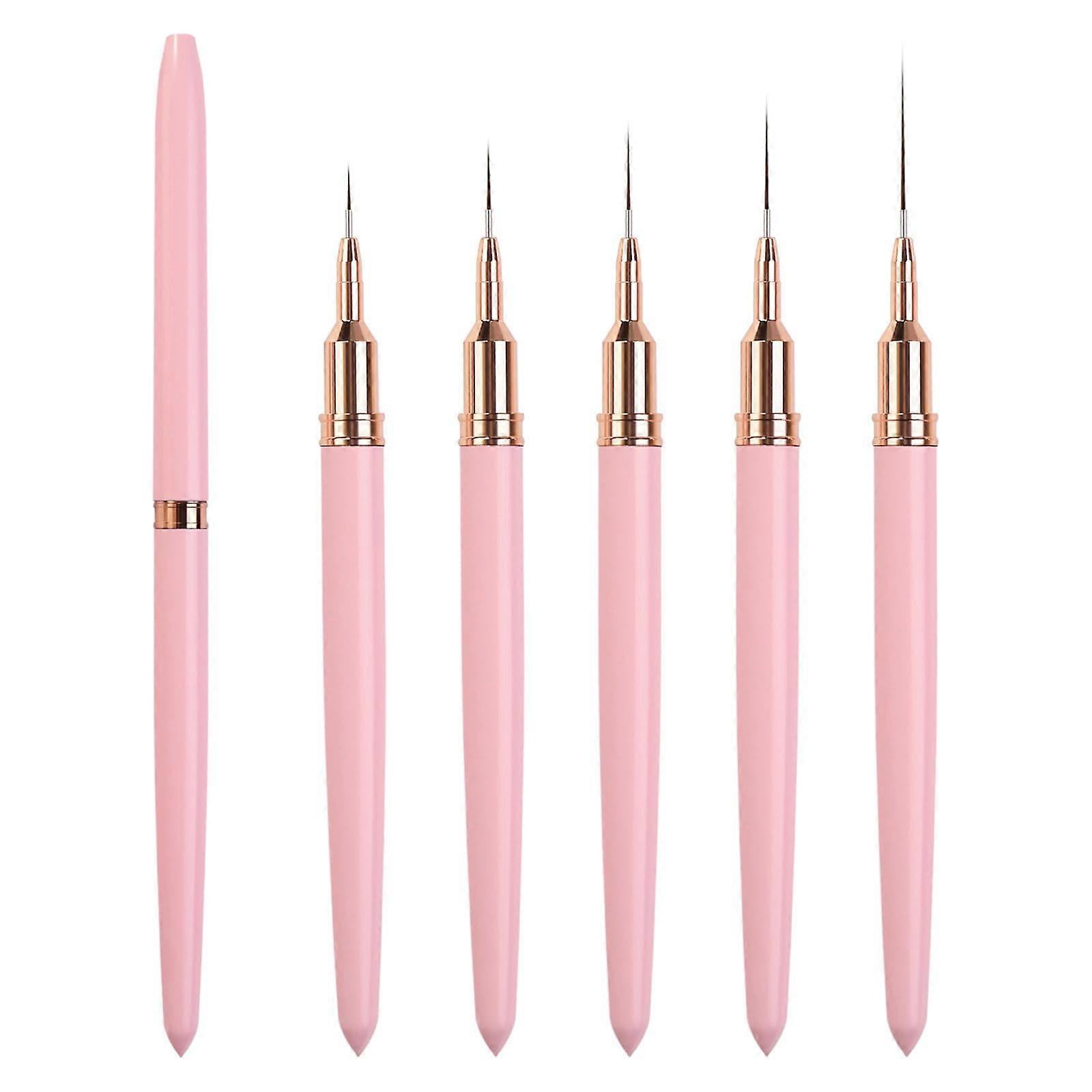 5piece Japanese Art Line Pen Set, Easy to Use, Suitable for Nail Art at Home or Salon