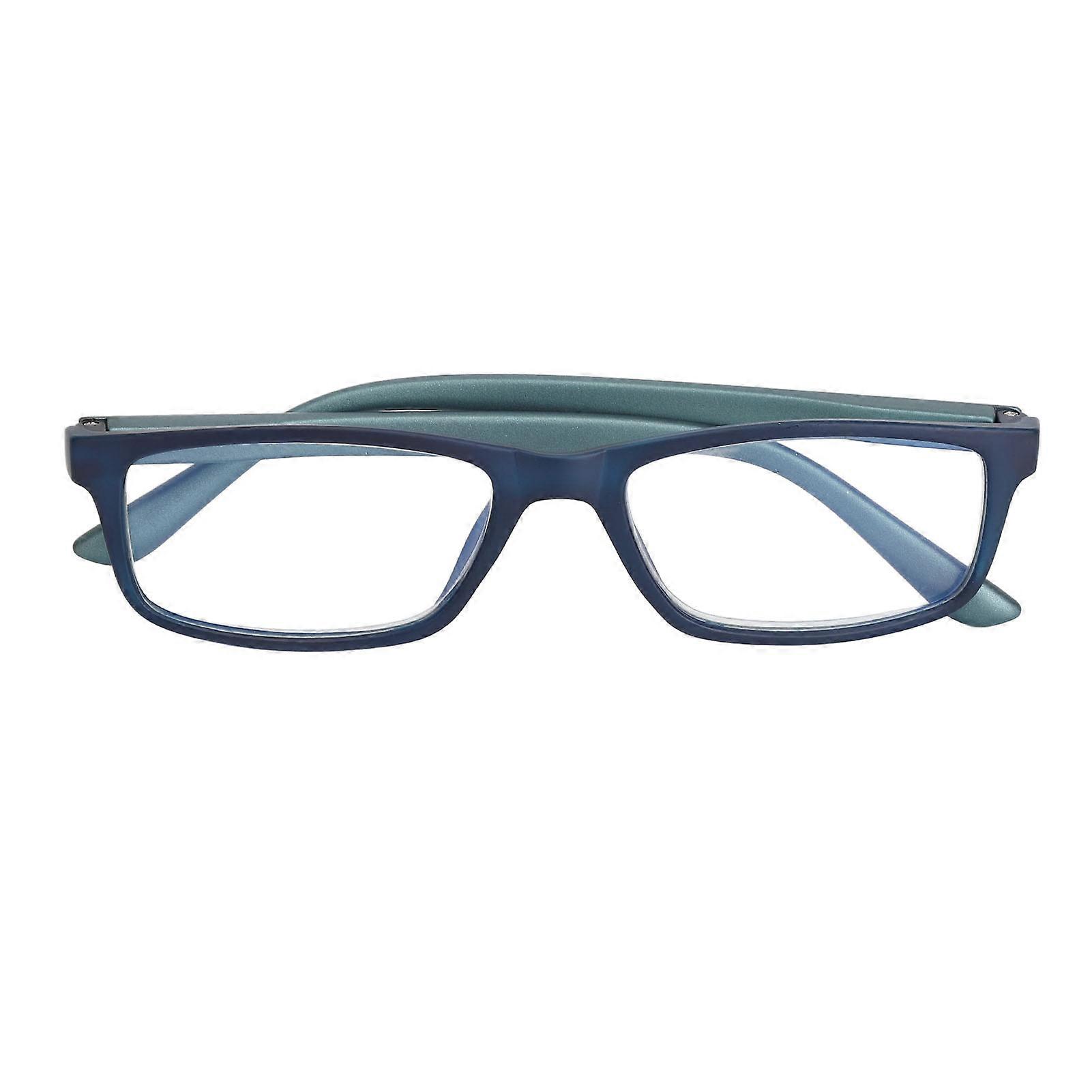 Reading Glasses Blue Blocking High Clarity Scratch Proof Lightweight Comfortable Elderly Glasses Blue +100