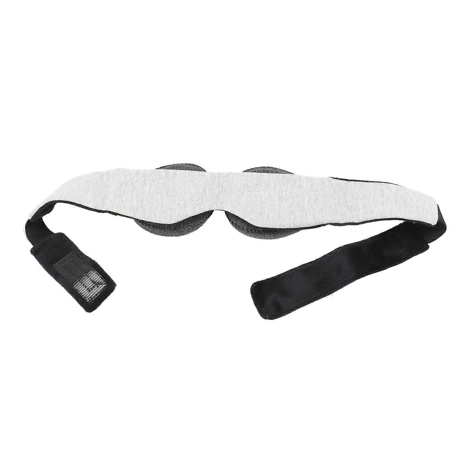 3D Contoured Eye Patch Light Blocking Memory Cotton Movable Eye Pad for Sleeping Use Grey