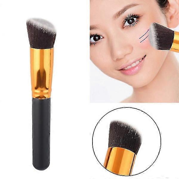 Angled Flat Top Brush for Face Makeup, Powder, Foundation