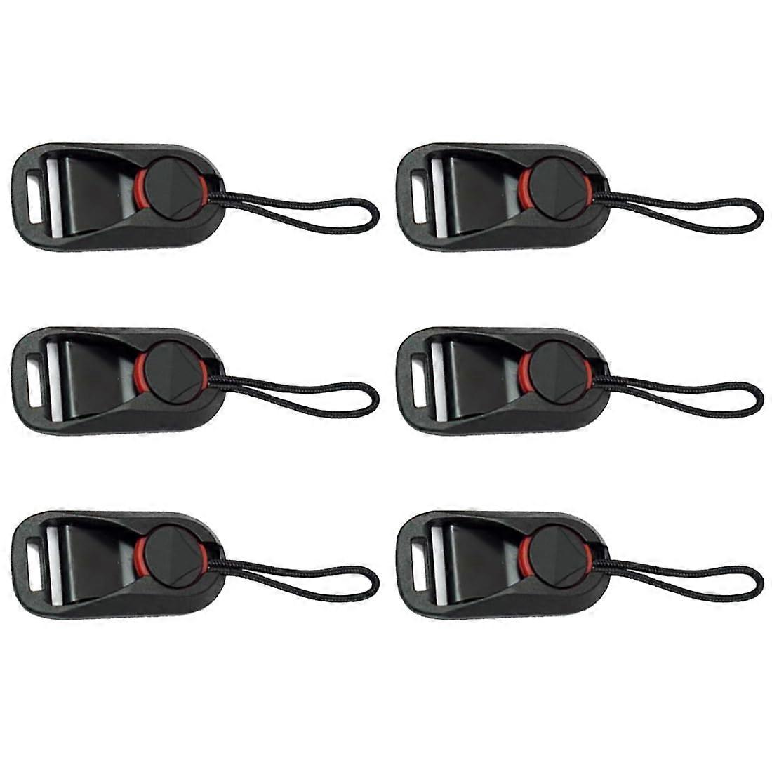 6 Pieces Camera Strap Adapter Camera Quick Release Camera Strap Buckle Camera Buckle Camera Neck Shoulder Strap Adapter Quick Release Buckles, black