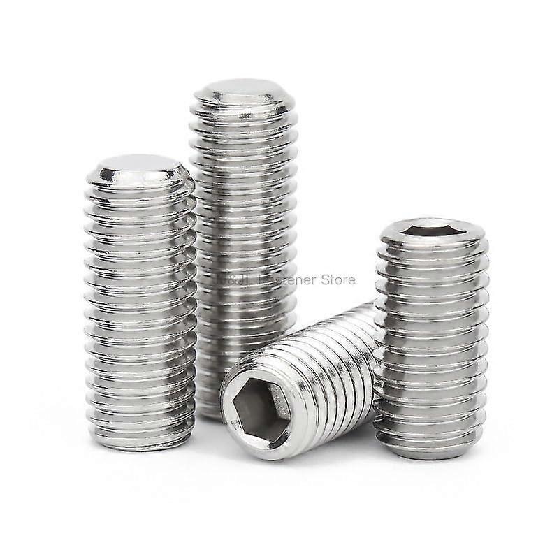 10 pieces/lot Hexagon Socket Set Screw Flat Point Allen Head M2 M2.5 M3 M4 M5 M6 M8 M10 M12 M14 M16 Stainless Steel Headless (5mm, M10) M10 5mm