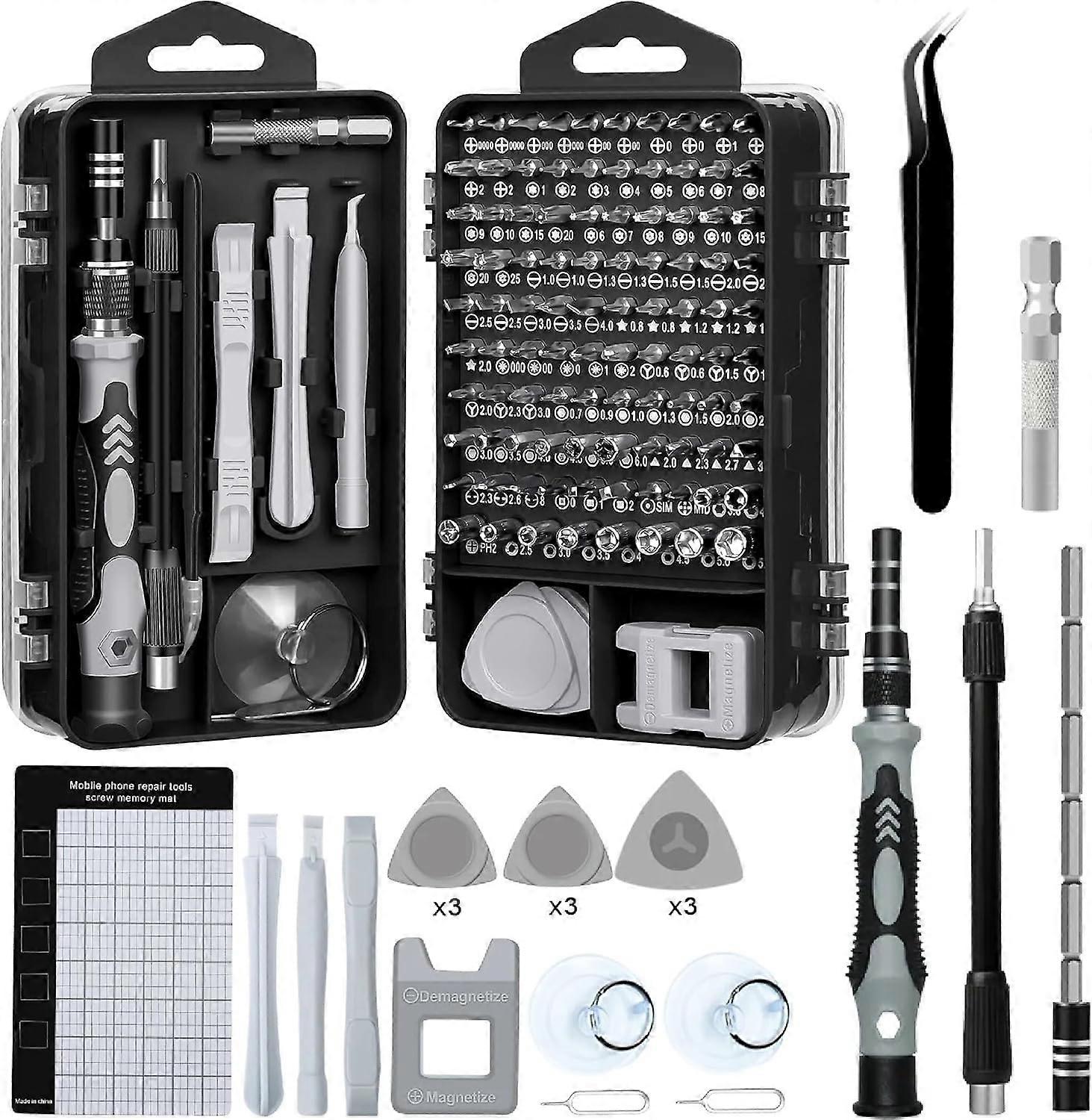 Precision Screwdriver Set 122 in 1 for Mobile Phone and Mini PC Repair, Micro Screwdriver Tools, Durable and Versatile