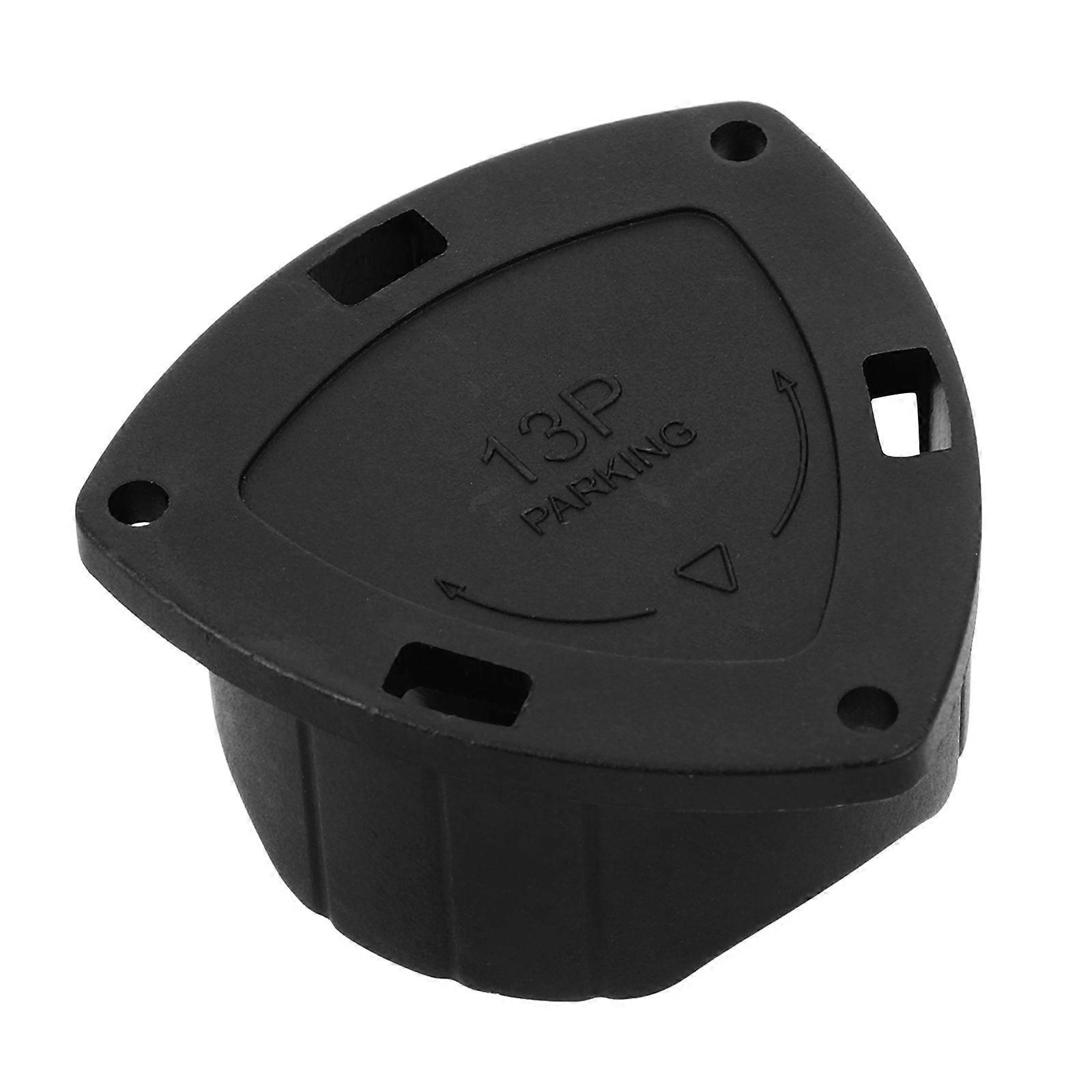 Hitch Covers For Trucks Easy To Install And Remove Black Square Shape 13pin Plug Holder 1Set