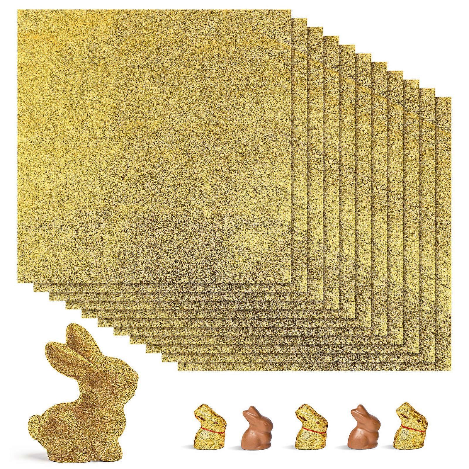 Foil Candy Wrappers 200Pcs Golden for Wrapping with Attractive Finish