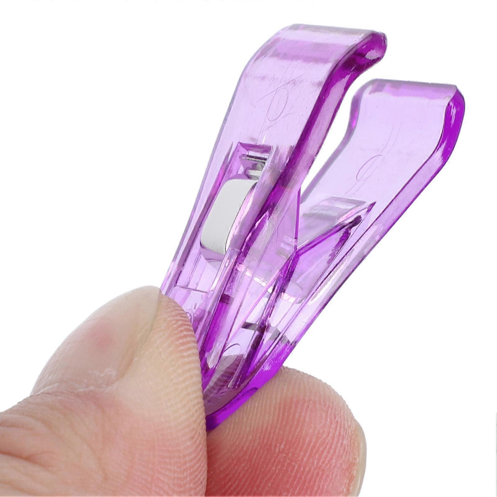 100Pcs Hemming Clips Colorful Plastic PatchWork Fabric Clip Quilting Sewing Accessories