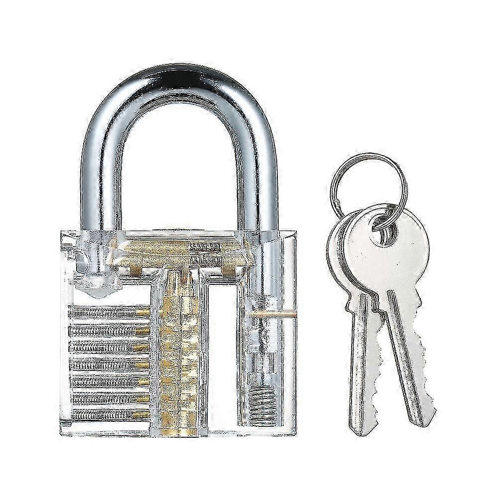 Training Transparent Padlock Visible Padlocks Lock Picking Tool hwy