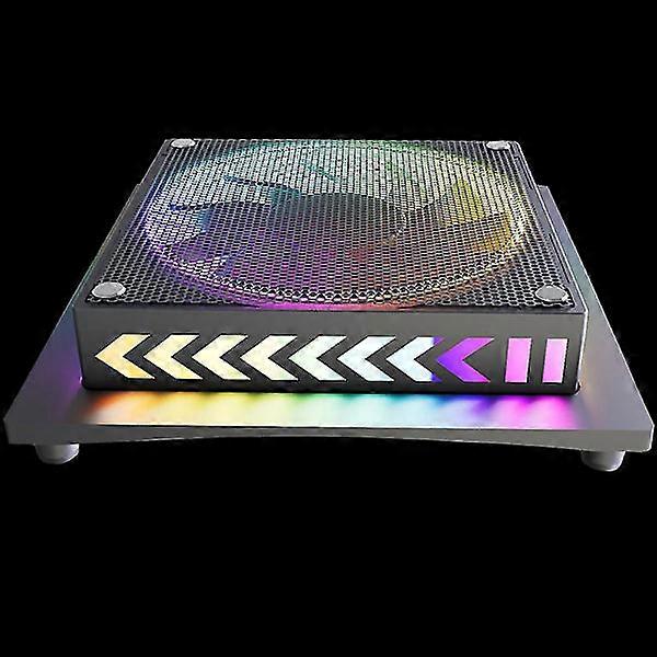 Cooling Fan Compatible with Xbox Series X, with LED Light, Dustproof Metal Mesh Fan External Cooling