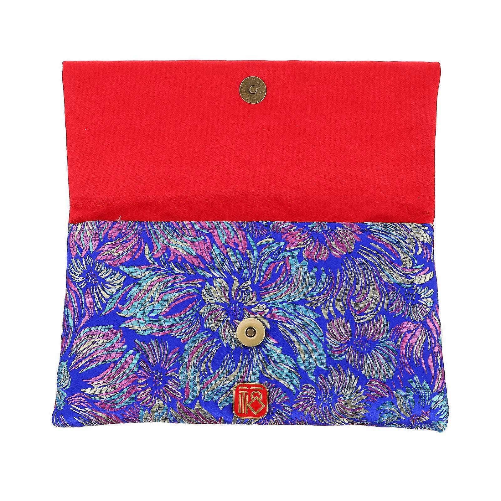 1Pc Red Cloth Money Bag for Enjoying Festive Celebrations Storage