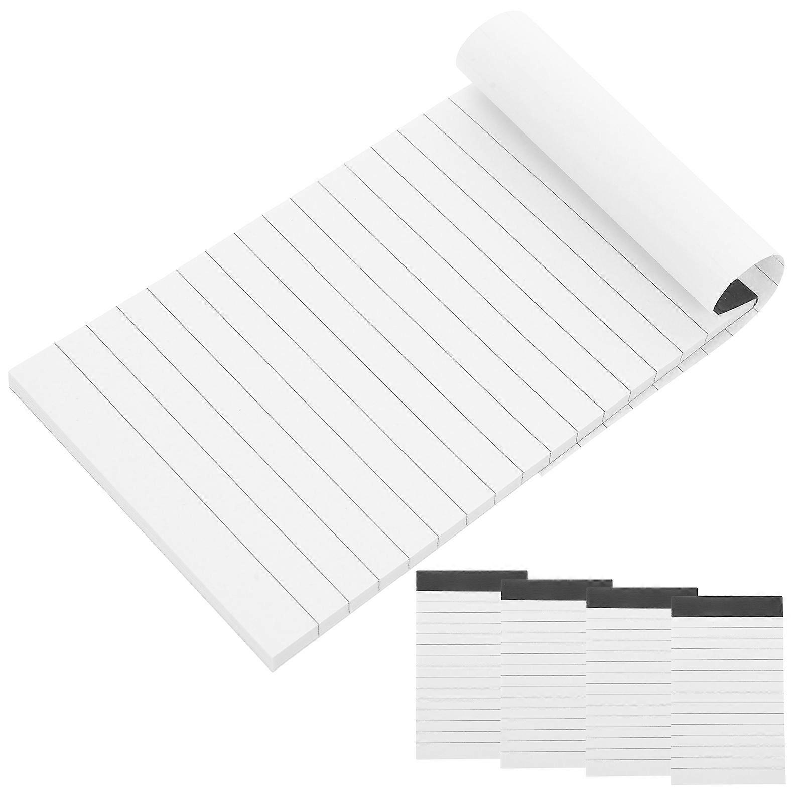 5pcs Lined Memo Pads Notepad Refills Office Use Tear Off Writing Pads Sturdy Backing Notes Reminders Easy Carry Daily Needs
