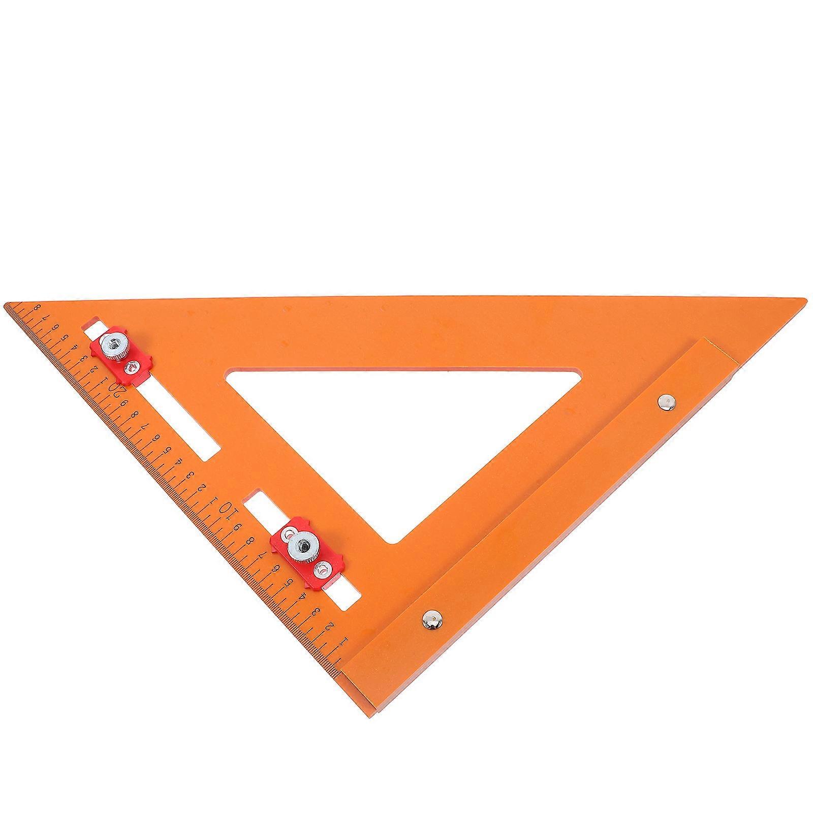 High Grade Woodworking Ruler T-Shaped Marking Measuring Tool Diy Enthusiast 32.00X32.00X1.50Cm Positioning Triangle Ruler 1Set