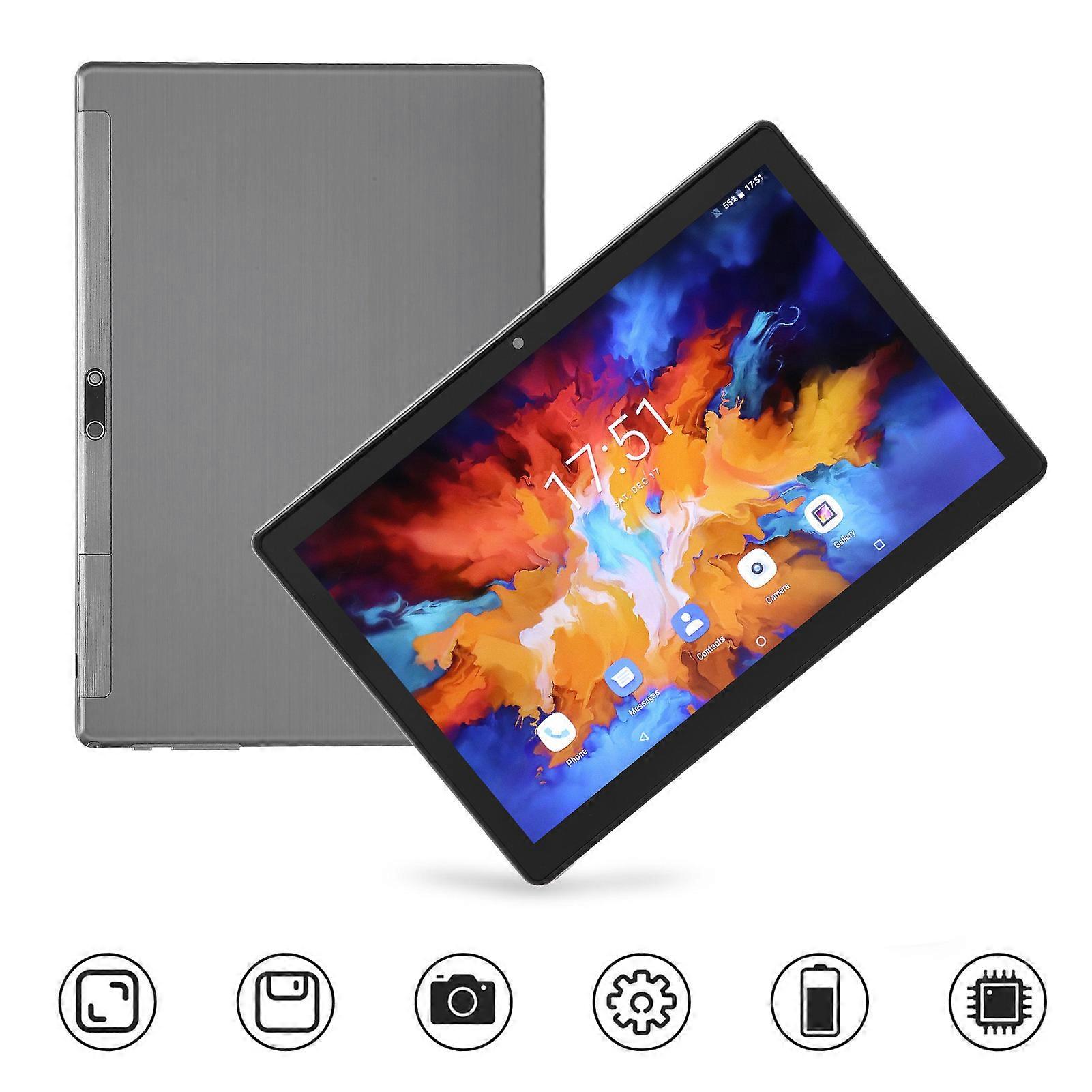 10,1 inch tablet 8 GB 128 GB 5G WIFI 5 MP voorkant 13 MP achterkant 6000 mAh batterij 4 core CPU-oproeptablet voor Android 11.0