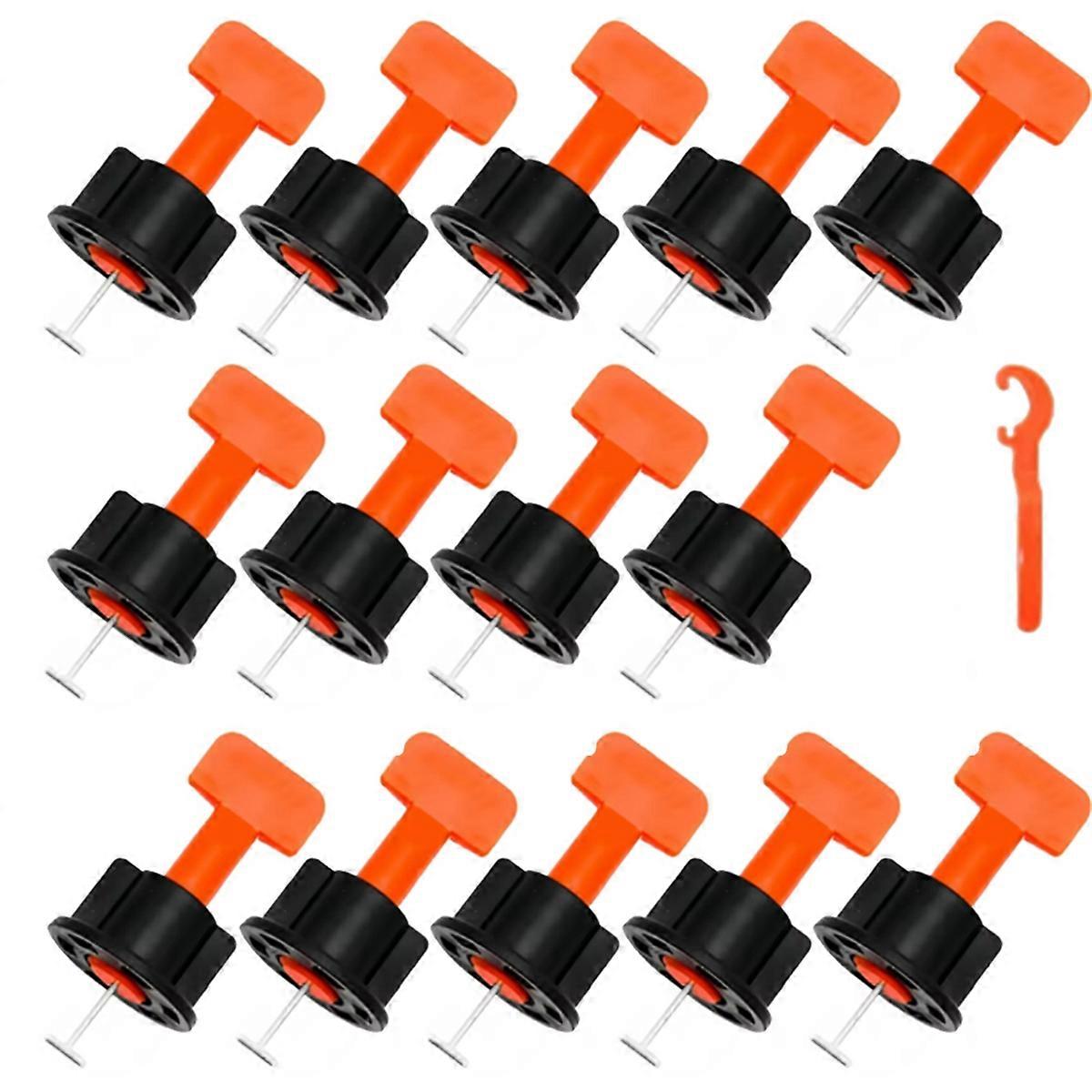 101Pcs Floor Tile Leveling System Clips Spacers Porcelain Ceramic Leveler Kit for Tile Laying Construction Tools