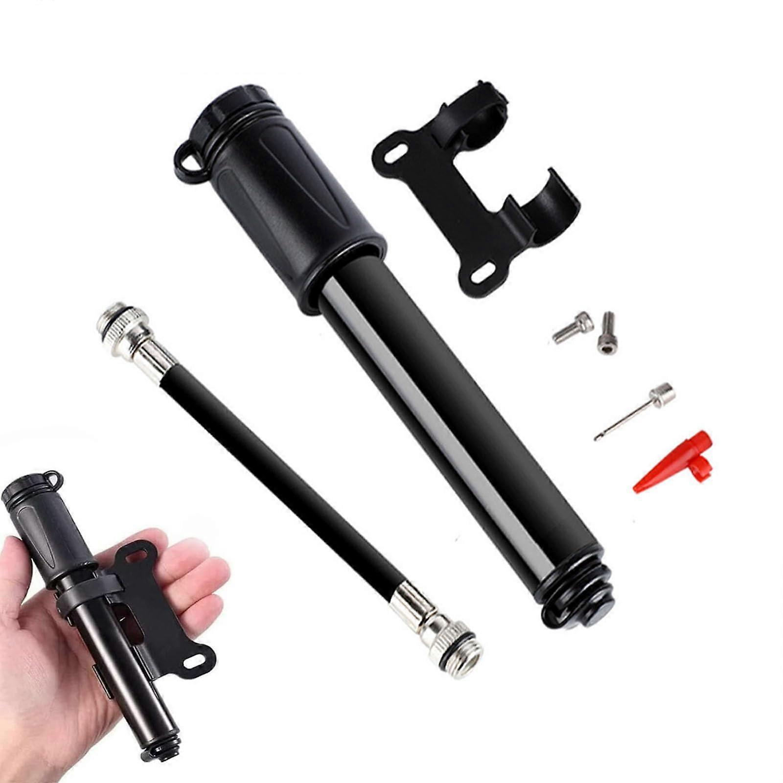 Bicycle Air Pump, Mini, Universal for Presta and Schrader Valves, Portable, Fast Inflation