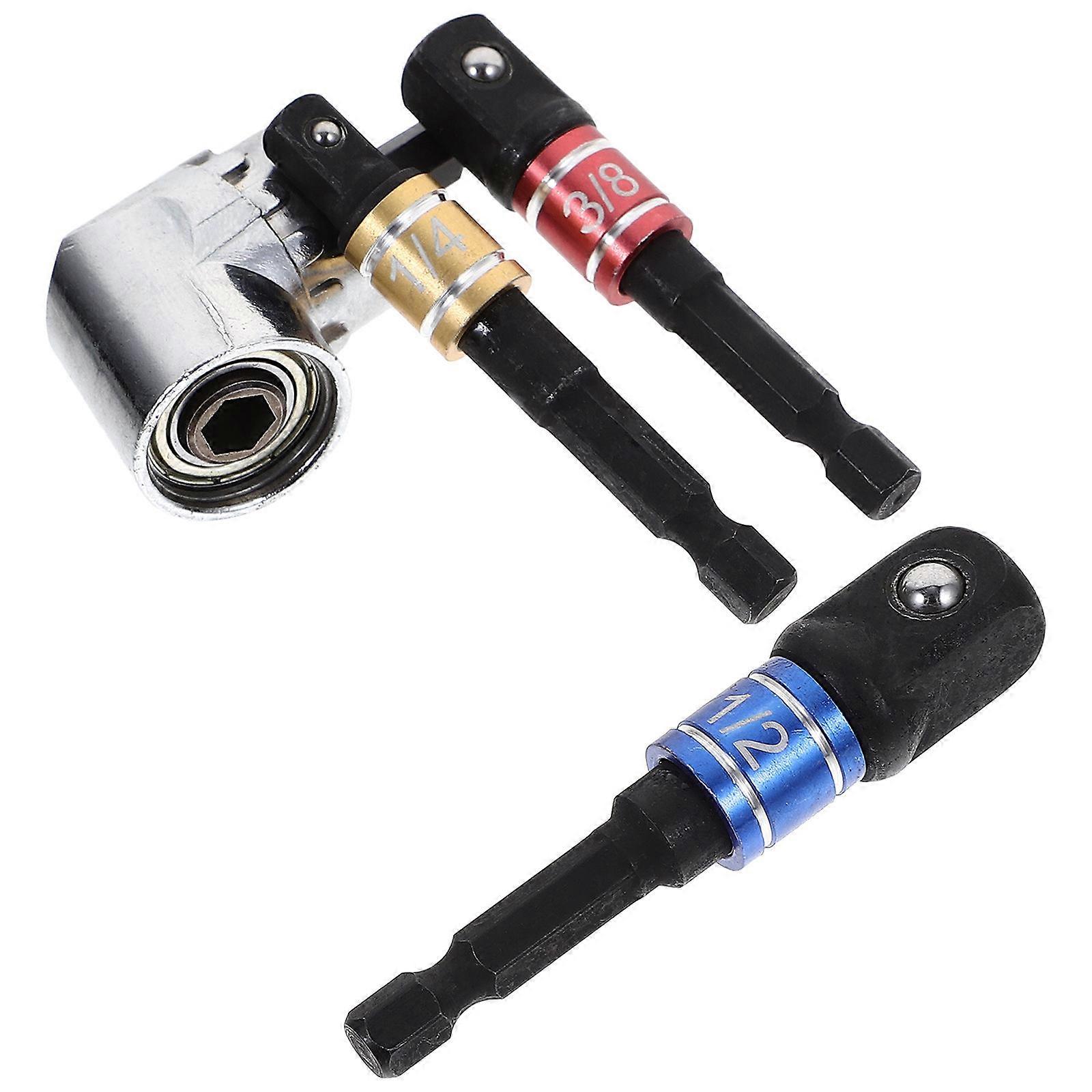 Right Angle Drill Socket Adapter For Versatile Drill Bit Usage Ideal For Professionals Drilling Tasks 1 Set