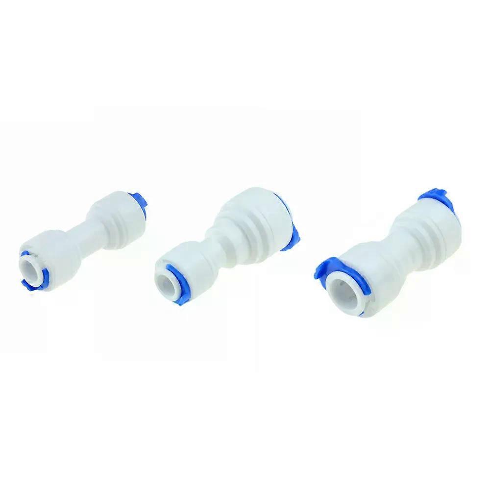 RO Water System Equal Straight 1/4 3/8 Hose Connection Coupling Reducing Plastic Quick Pipe Fitting Reverse Osmosis Connector