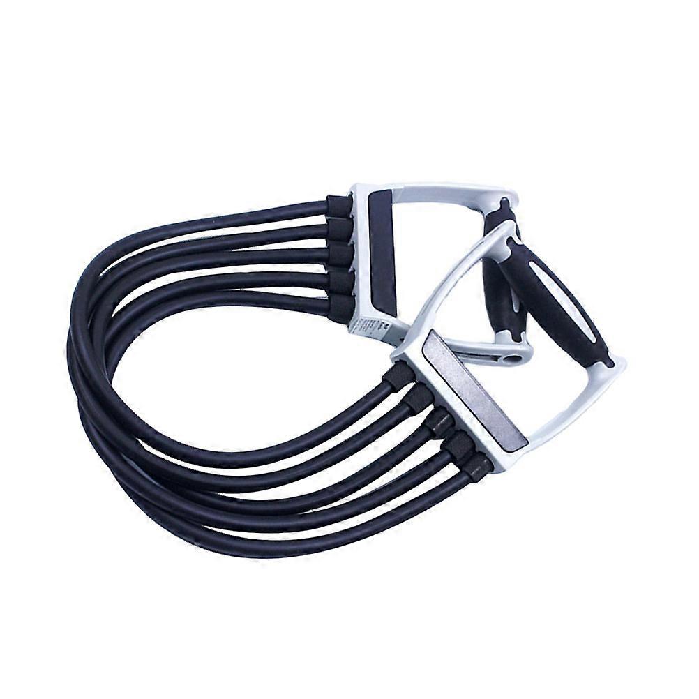 Chest Expander Detachable Chest Pull Exerciser Arm Pulling Resistant Band Expander Muscle Training Equipments for Fitness Gym (Black)