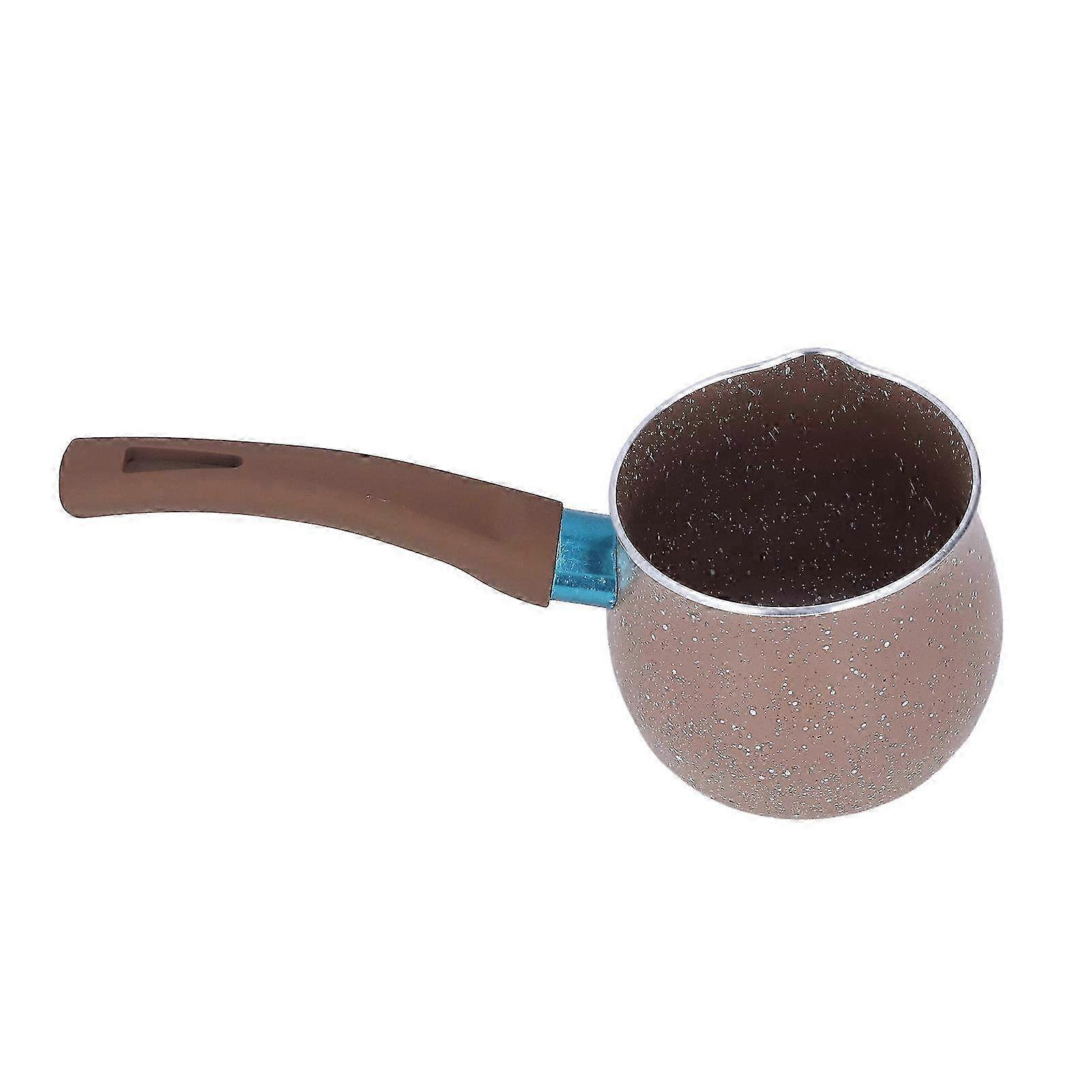 مقلاة حليب صغيرة بمقبض واحد - مقلاة طهي من سبائك الألومنيوم المضادة للحروق مقاس 9 سم للاستخدام في المطبخ المنزلي