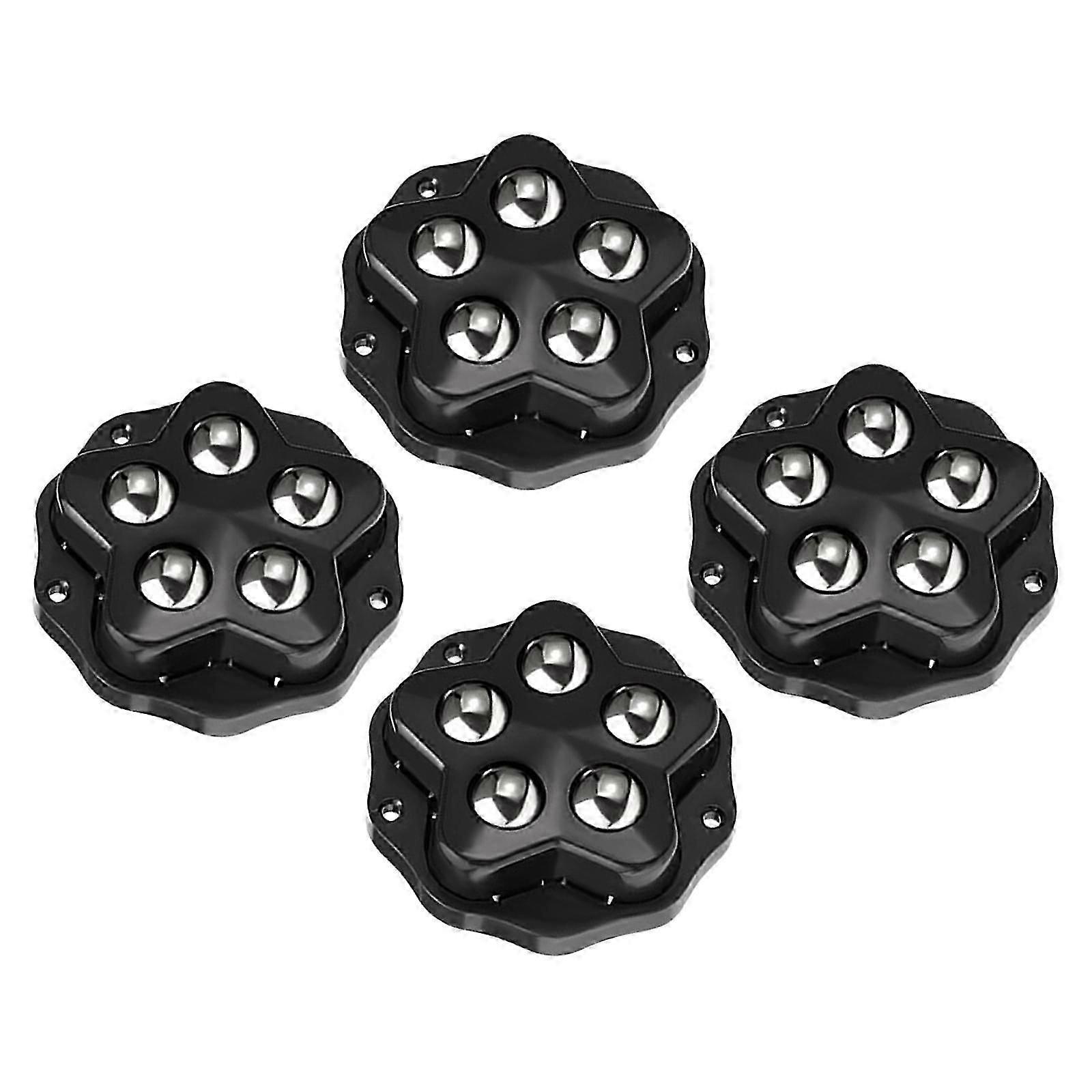 4Pcs Self Adhesion Caster Wheel for Bedside Table Small Appliance Mop Bucket