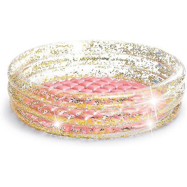 Glitter mini pool, inflatable children's pool, for ages 1-3, multi-colored