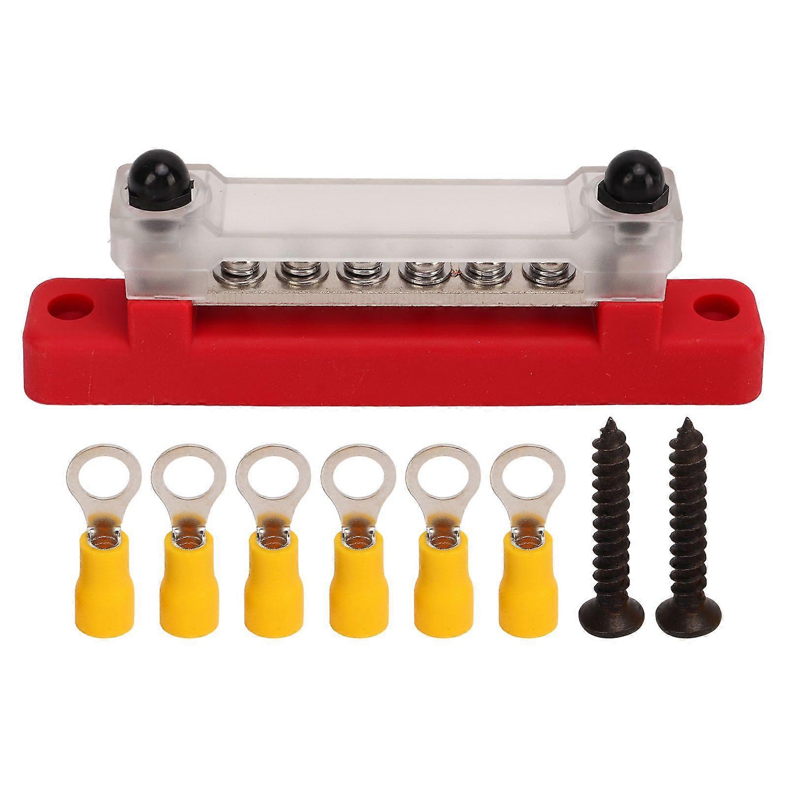 Power distribution block 48V 150A 6 terminals for car boat