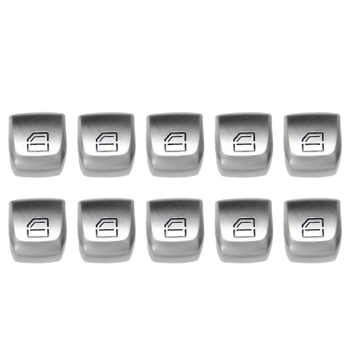 10X Car Left Right Front Window Switch Repair Button Cover for C Class W205 C200 W253 GLC 260 222905