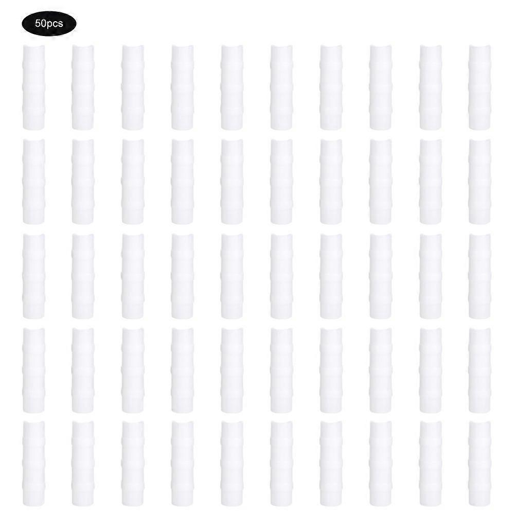 50PCS άσπρος σωλήνας πλαισίων θερμοκηπίων και εξάρτηση συνδετήρων σφιγκτήρων συνδετήρων ταινιών Εργαλείο κήπου8cm