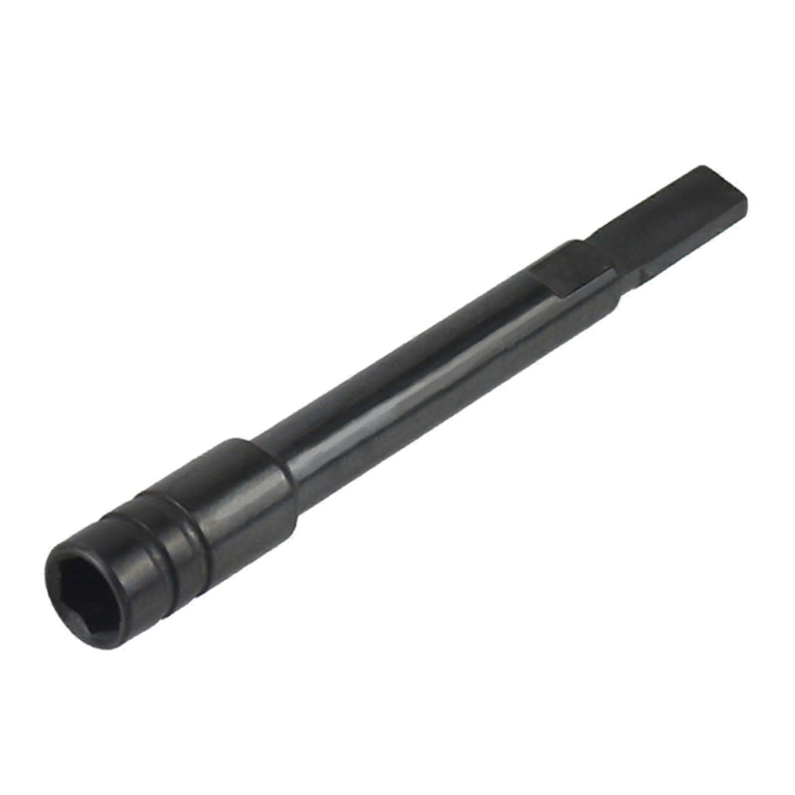 Comfortable 83mm Extension Rod Sandblasting Flat Adapter Construction Extension Bar For Precision Work Stable Tool Black