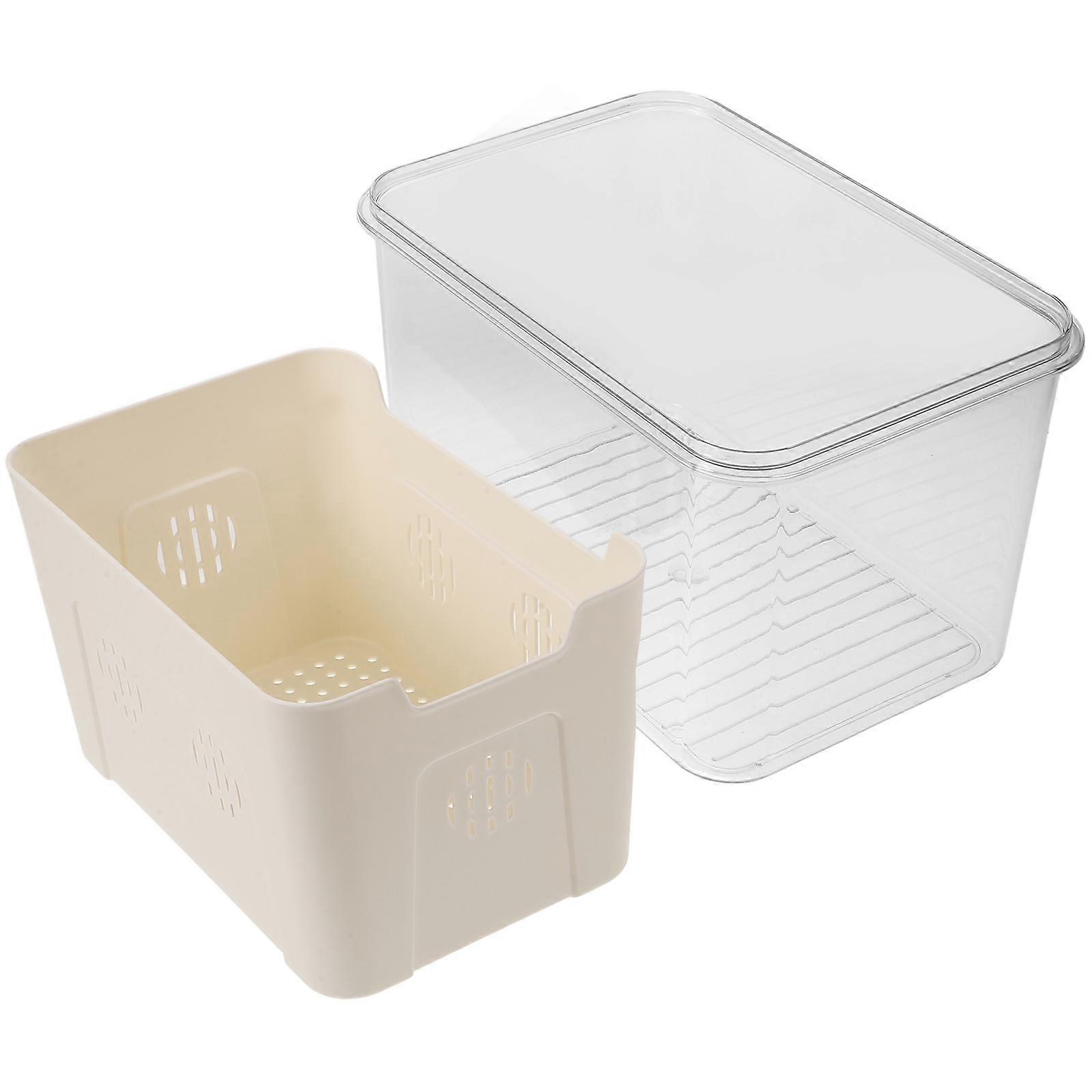 Stackable Refrigerator Storage Boxes Lightweight Food Preservation Containers for Fridge Organization and Space Saving Daily Use