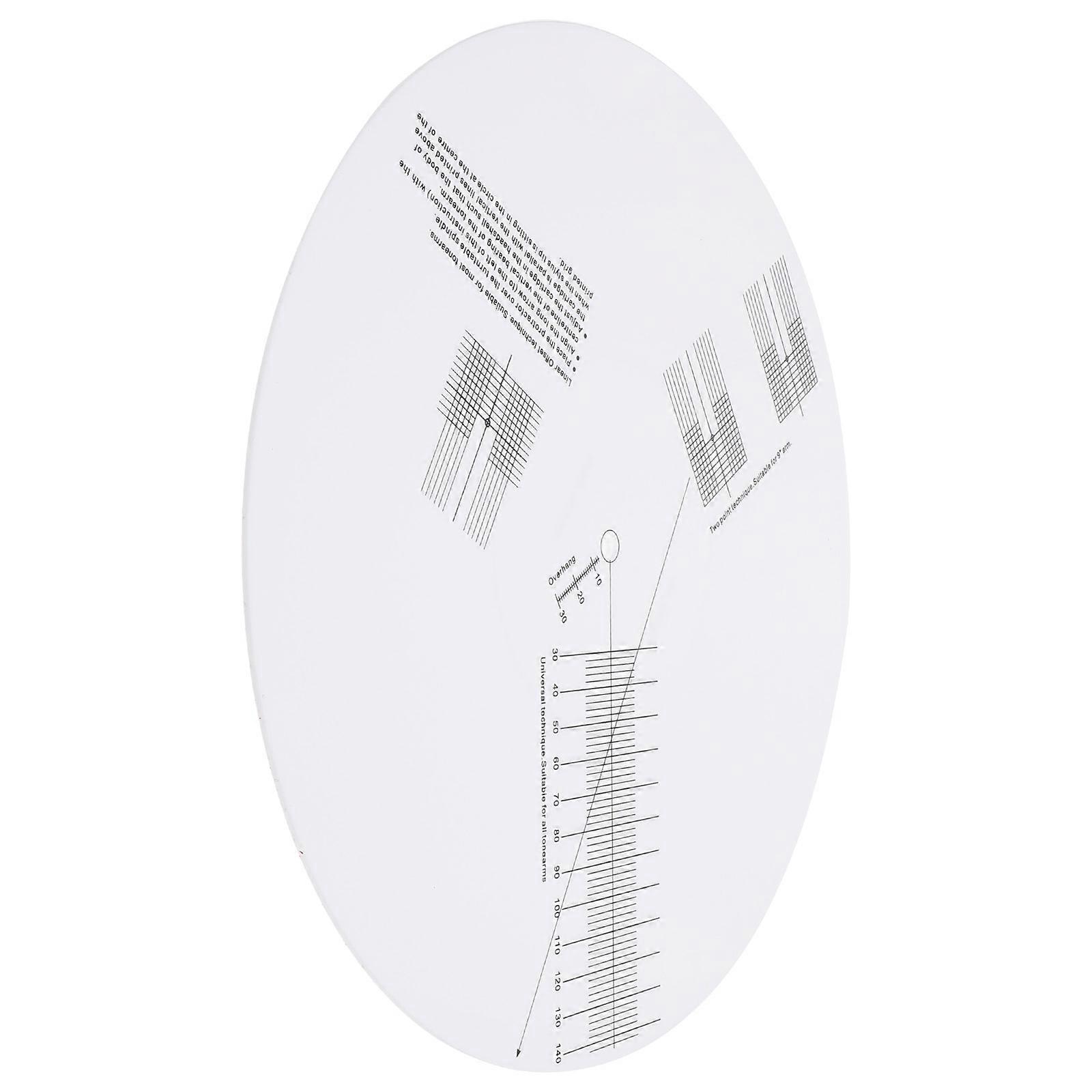 Professional Sliding Acrylic Calibration Plate for Turntable Stylus Alignment – Durable, Non Slip Vinyl Record Pickup Tool with Scale for Precise