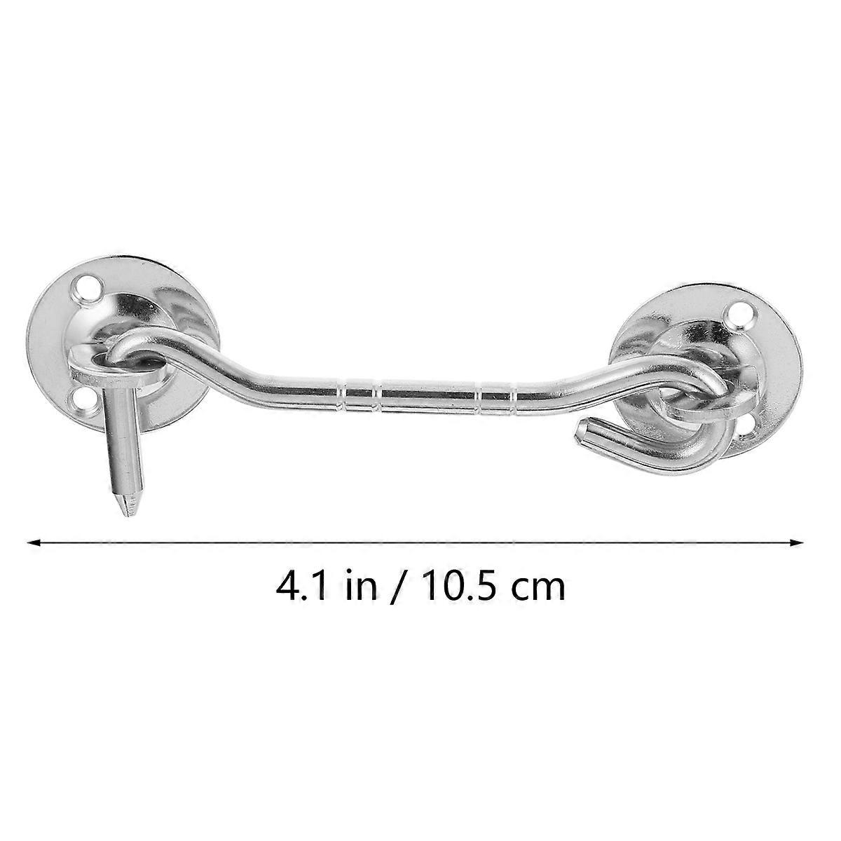 Hook for Window Stainless Steel Home Use Simple Style Metal Security 2Pcs