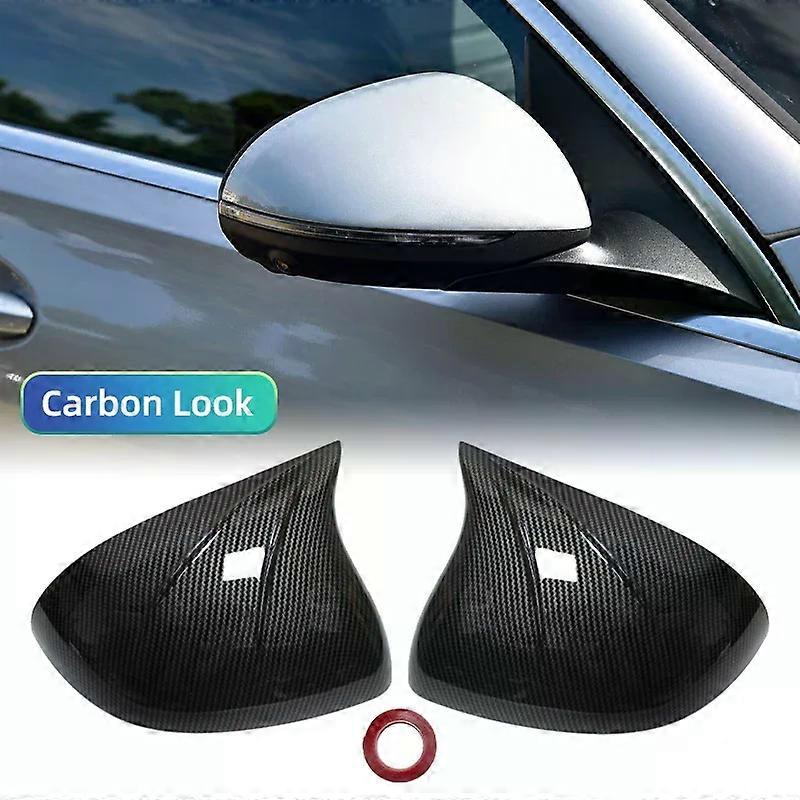 Applicable 2pcs ABT Style Black Rearview Side Mirror cover Caps for Mercedes C Class W206 2022 2023 2024 2025