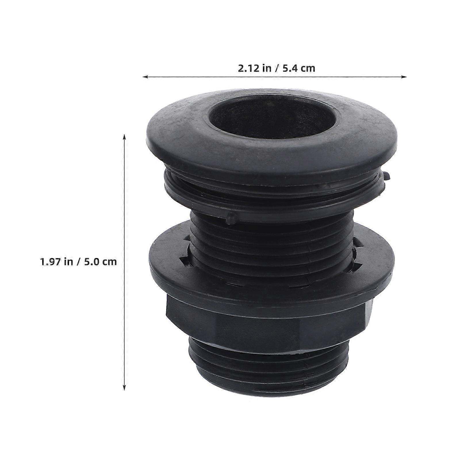 PVC Threaded Water Tank Connector for Aquariums, Ponds & Rain Buckets – Compact, Lightweight Design with Precise Thread for Secure Seal in Home &