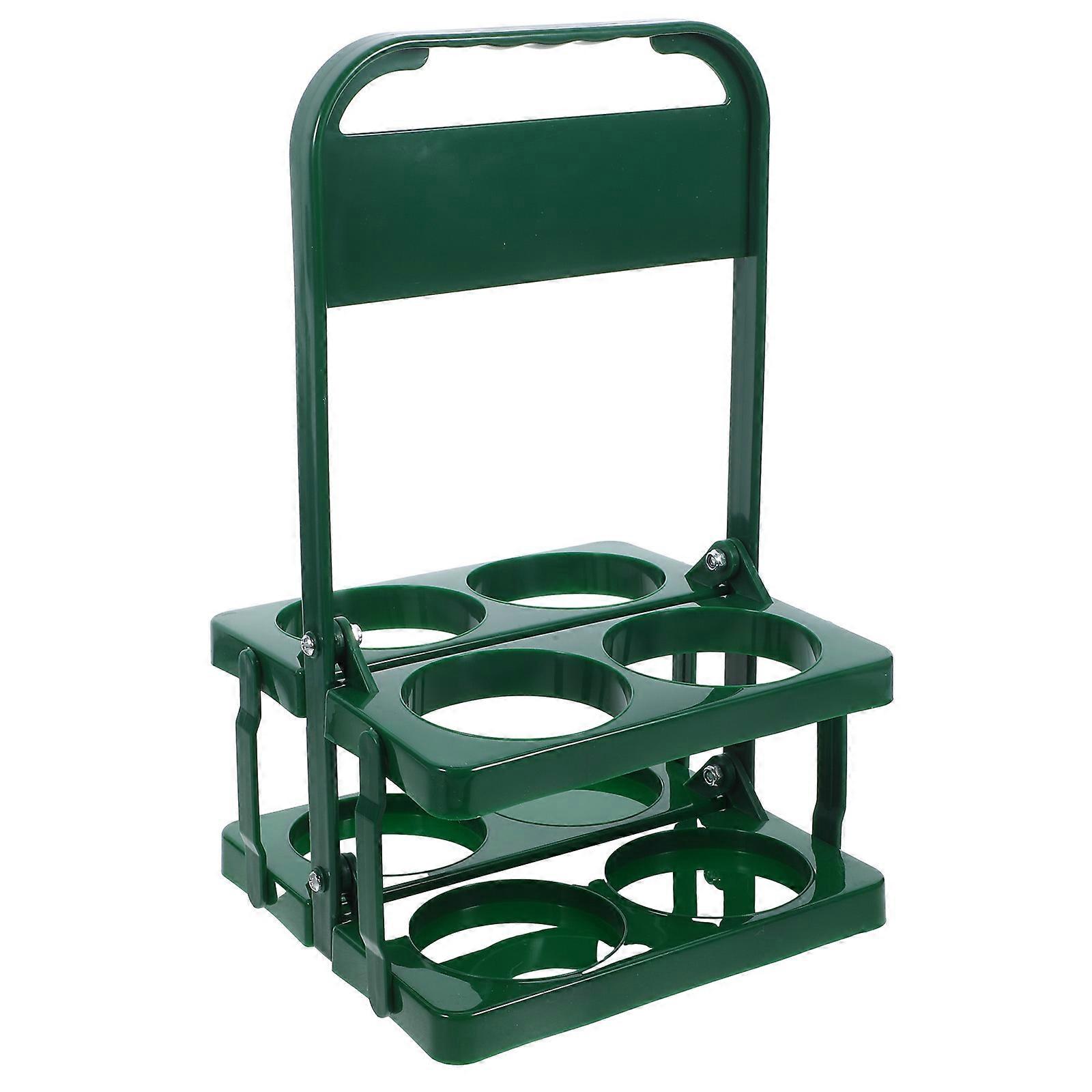 Folding Beer Tote Basket Portable Carrier Reusable Drink Rack Lightweight Compact Design for Parties Housewarming Bottle Holder