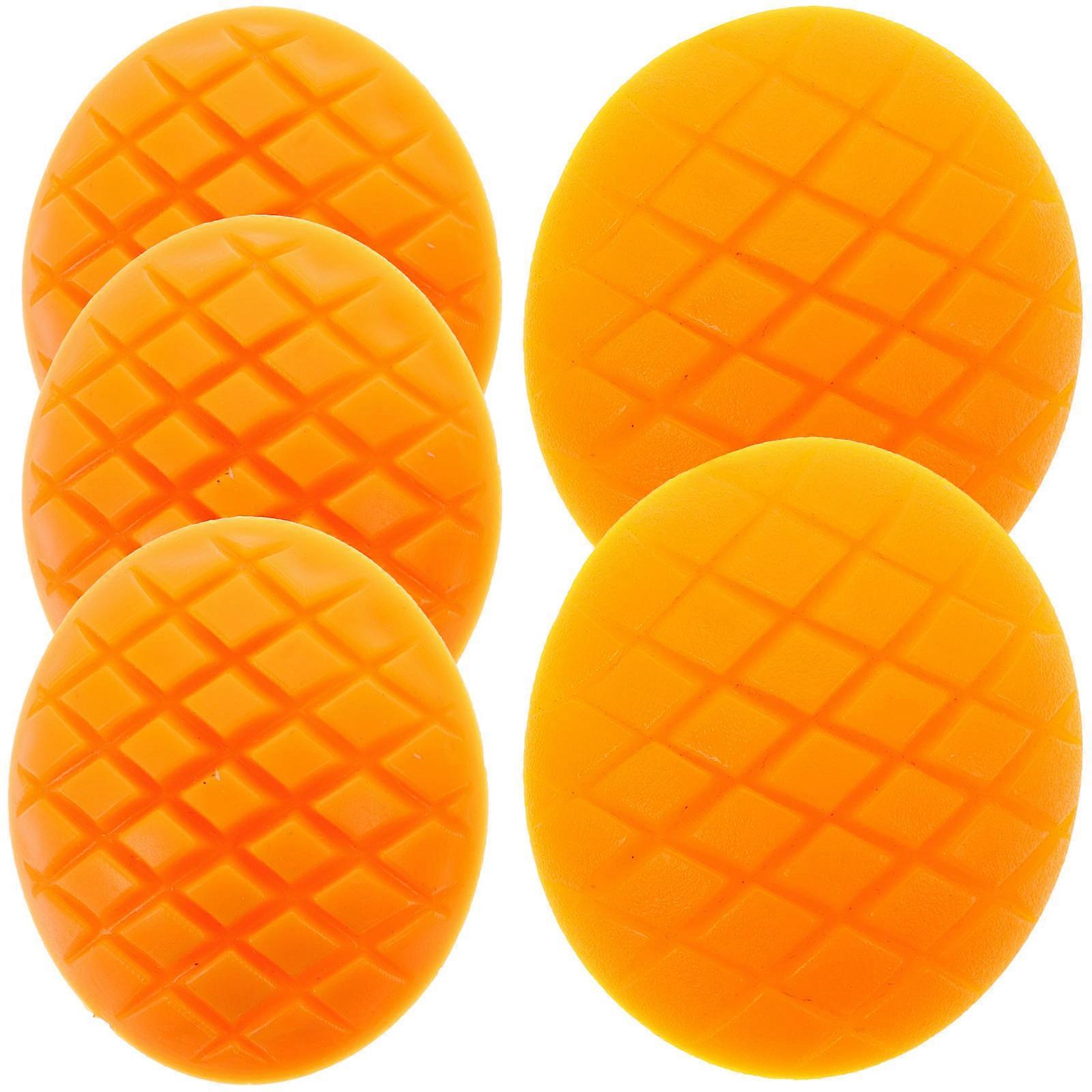 5Pcs Artificial Mango Slice Models for Supermarket Display Props