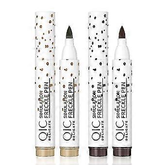 Fregnepen, naturlig naturtro fregne Makeup Pen Magic Freckle Farve, vandtæt