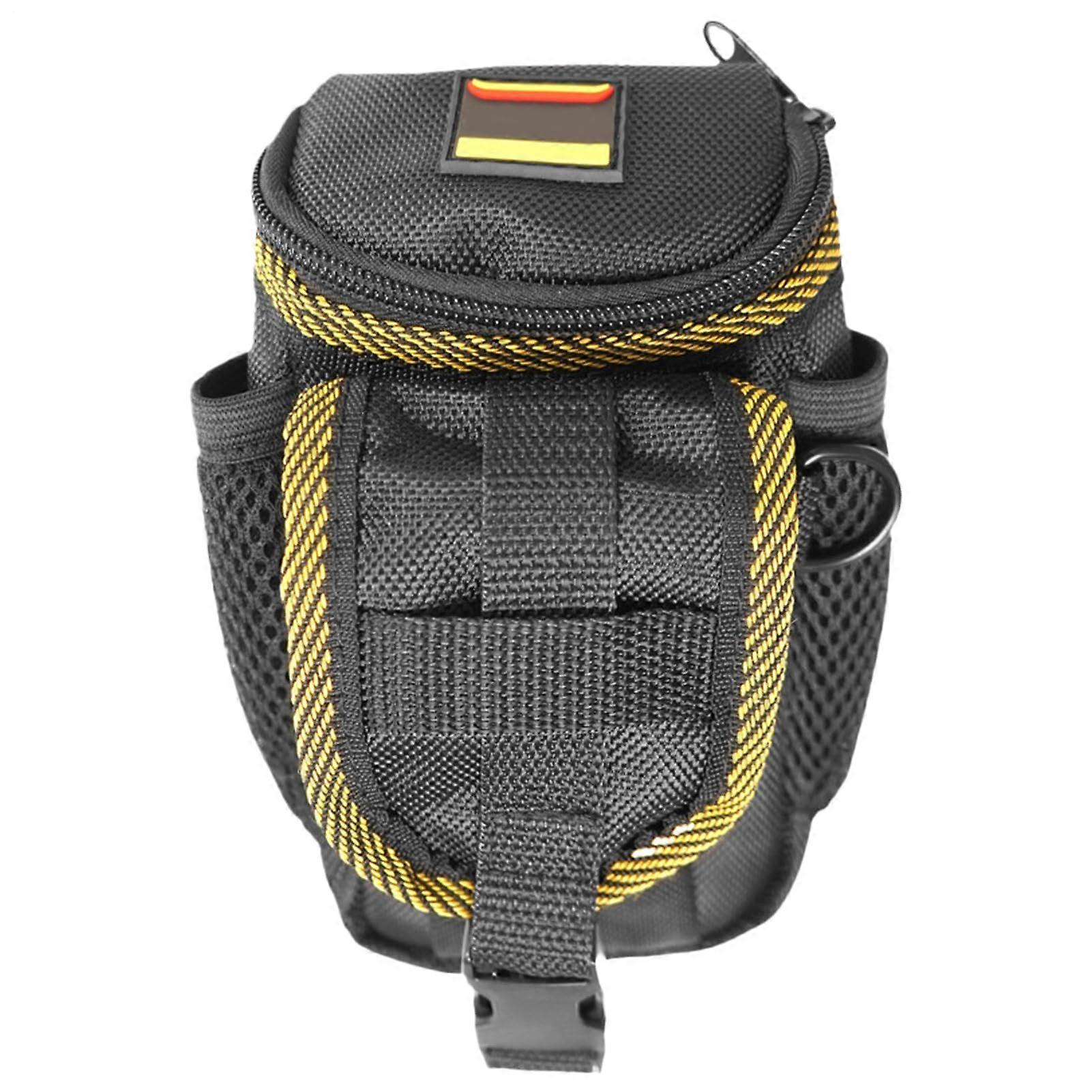 Storage bag for electric tools, portable tool holder, phone wallet, compact and lightweight, ideal for electricians and construction work.