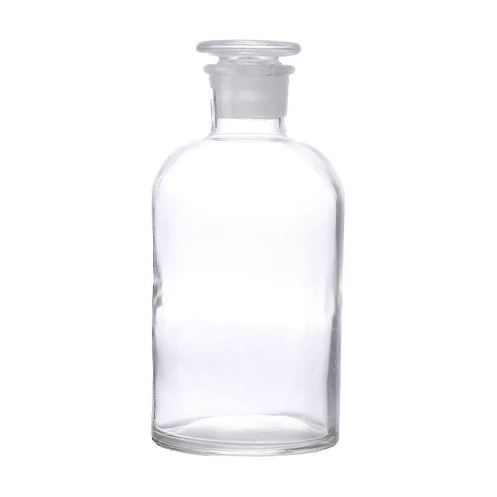Laboratory Sample Bottle with Scale for Storing Powders and Liquids Transparent Glass 1Pack