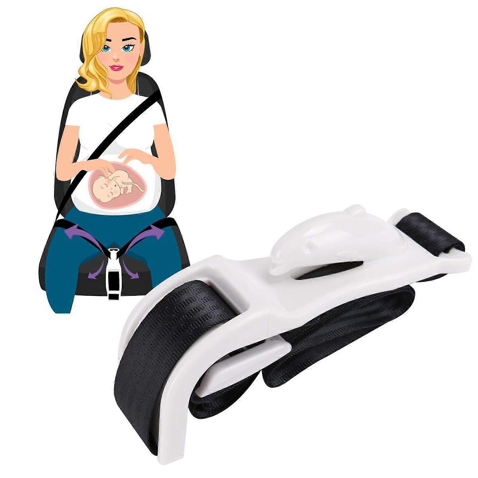 Pregnancy Bump Strap, Seat Adjuster for Mother,Prevent The Abdomen from Stress,Universal Fit, Easy Install (A)