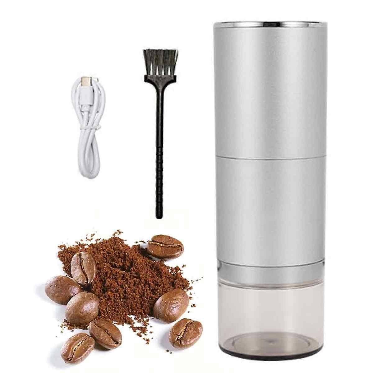 Automatic Coffee Grinder, USB Rechargeable Coffee Maker with Stainless Steel Grinding Core, Coffee Bean Grinder