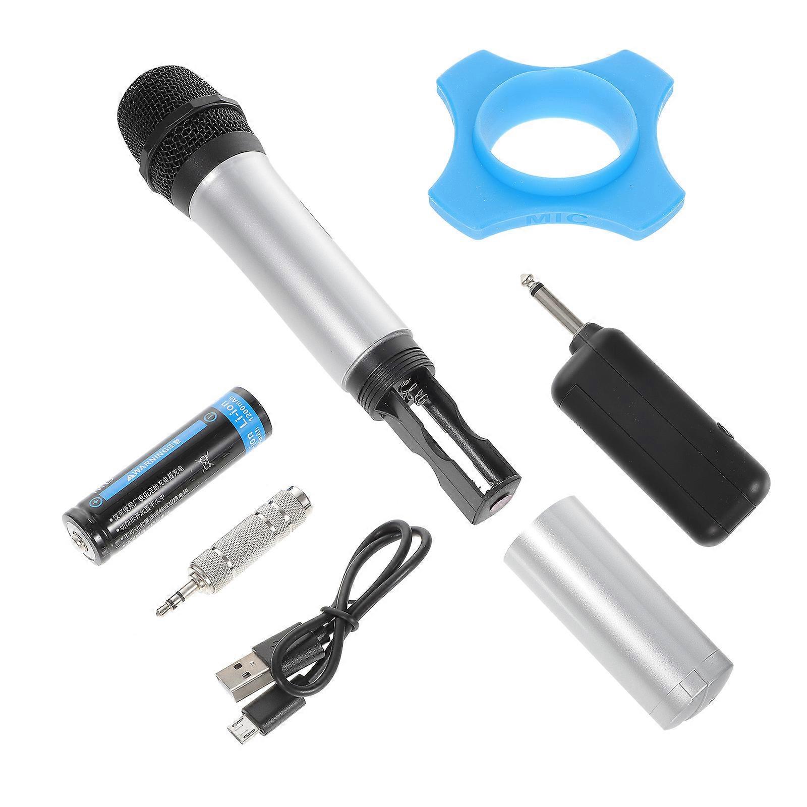 Handheld Microphone for Public Speakers Made with Abs Material Assorted Color Providing Low Distortion Wireless Function 1Set
